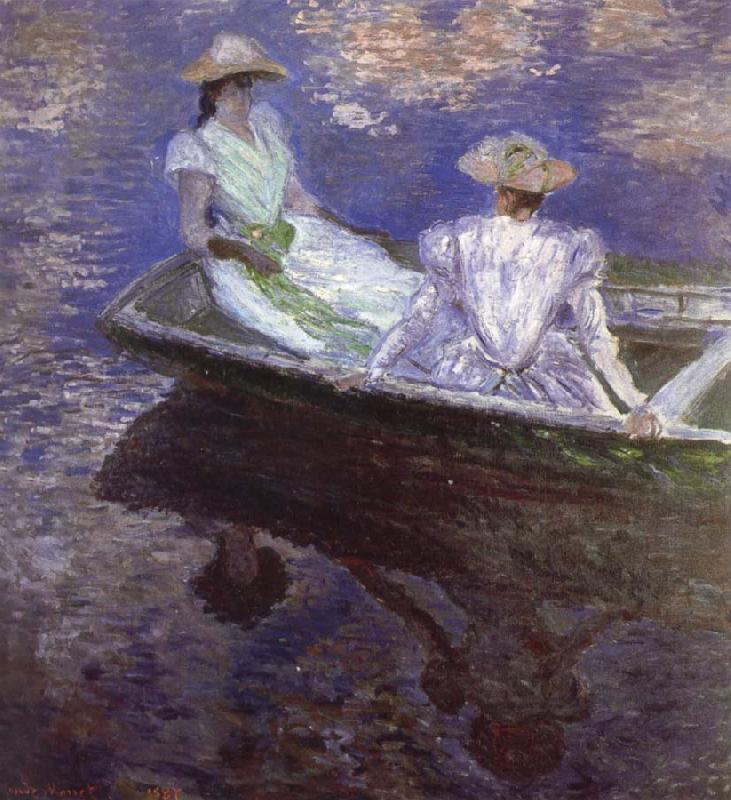 Claude Monet Young Girls in the Rowing Boat oil painting image